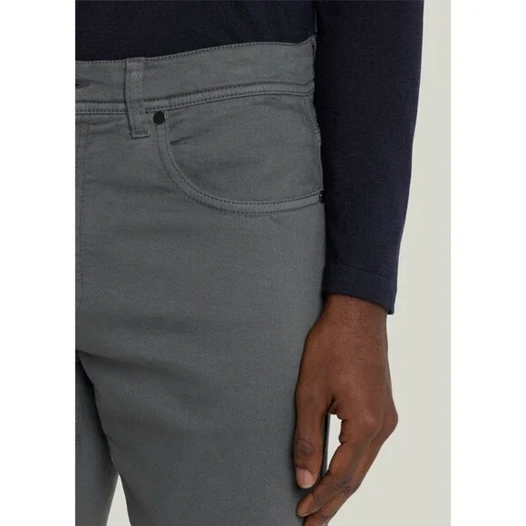 $800 Cesare Attolini Men's Gray Cotton Jean Pants Size 40
